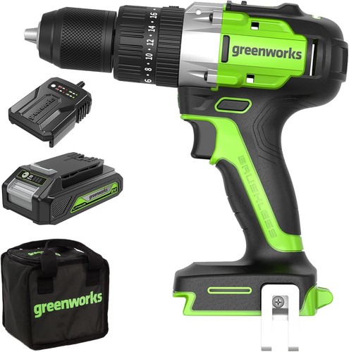 Greenworks gd24dd60k2 perceuse - gd24dd60k2,