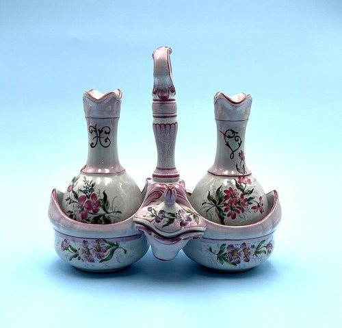 Huilier vinaigrier faience - huilier,