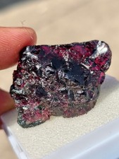 Pierre précieuse en vrac cristal de guérison brute 100 % naturel grenat rouge...