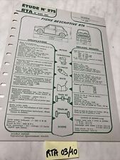 Fiche technique automobile Honda N600 édition 1969 RTA N 600