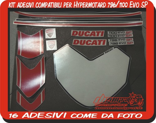 Kit adesivi compatibili ducati - kit,