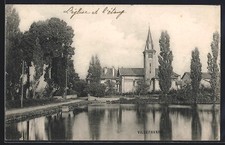 CPA Villefavard, L´église et