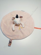 Doudou Plat Rond Mimi Souris Rose Attache Tétine Il Etait Une Fois - Moulin Roty