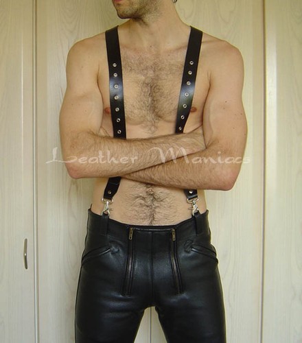 Bretelles cuir pour - bretelles, en
