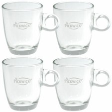 Pickwick Tasse en Verre à Thé, petit, 200ml, Lot de 4