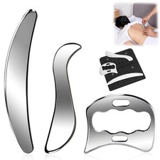 Gua Sha Edelstahl 3 en 1 Gua