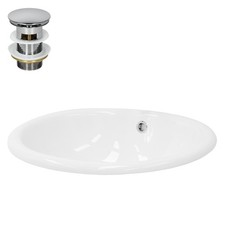 Lavabo en céramique blanc