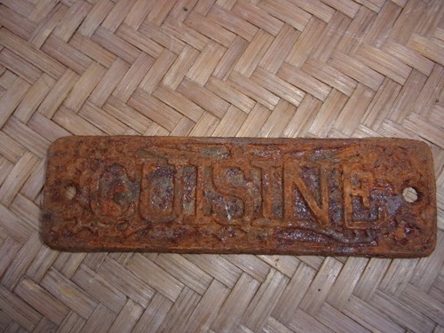 Plaque fonte ancienne - en,