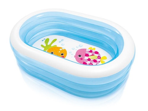 Piscine gonflable ovale 163 - , x