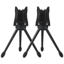  2 Pcs Porte Micro Pied Pour Accessoires De Microphone Organisateur Table