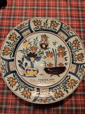RARE PLAT DELFT POLYCHROME