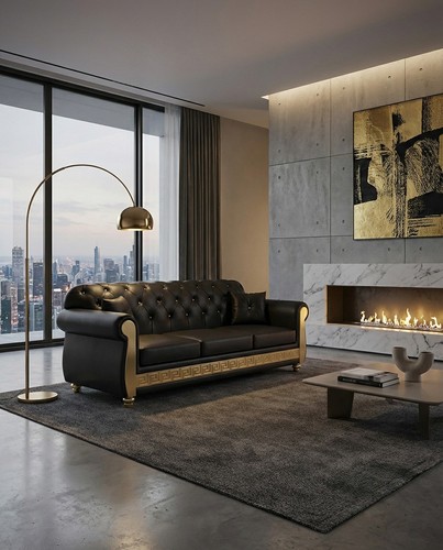 Canapé lit chesterfield - canapé,