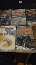 Simenon Georges . Lot de 5 x Commissaire Maigret . Fayard . Années 50
