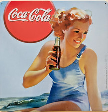 Plaque métal Coca-Cola, BE