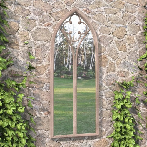 Miroir jardin noir 100x45 - miroir, de