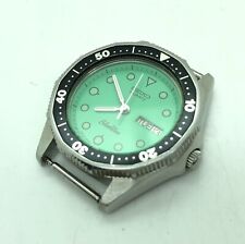[w1842] SEIKO 2A23-012B cadran vert SilverWave Diver batterie neuve quartz EX/VG