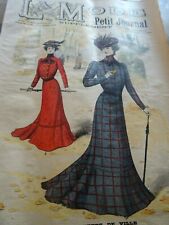 OLD FASHION MAGAZINE DU PETIT NEWSPAPER WITH PATTERN SKIRT NEW N°43 1901