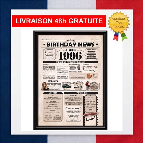 Affiche anniversaire 1996 - affiche,