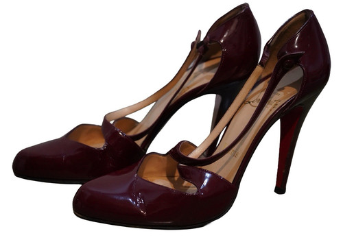 Christian louboutin burgundy - christian,