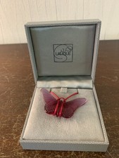 Collier papillon en cristal