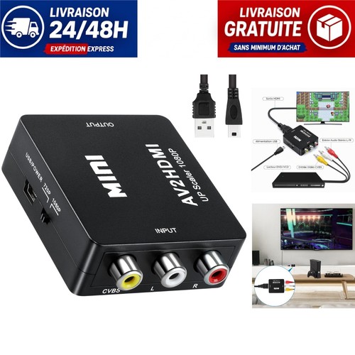 Adaptateur rca vers hdmi - rca, 1080p