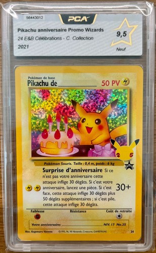 Carte pokemon pikachu - pokemon,