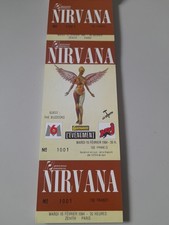 ticket billet place concert Nirvana Paris 15/02/  1994 Kurt Cobain 