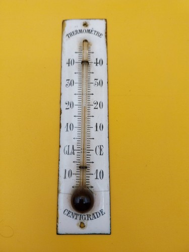 Ancien thermomètre tole - ancien,