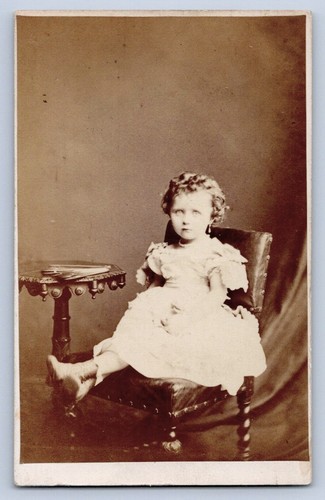 Cdv 1870 petite fille robe - cdv,