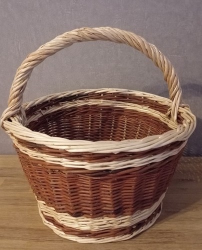 Panier bicolore osier - panier,