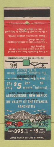 Matchbook cover rouet - cover,