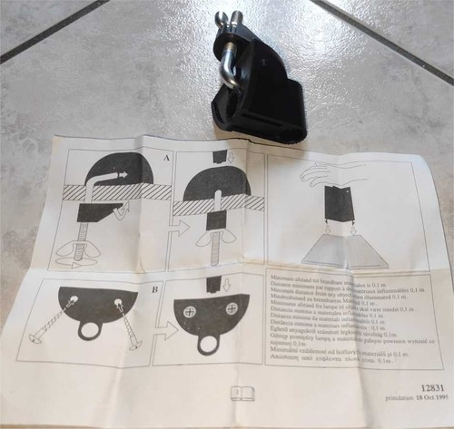 Support fixation pour lampe - pour,