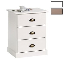 Table de chevet nuit 3 tiroirs pin massif