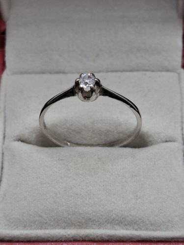 Ancienne bague solitaire - ancienne,