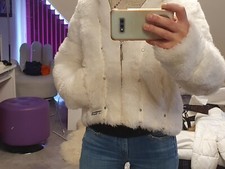 Veste Courte Fausse Fourrure