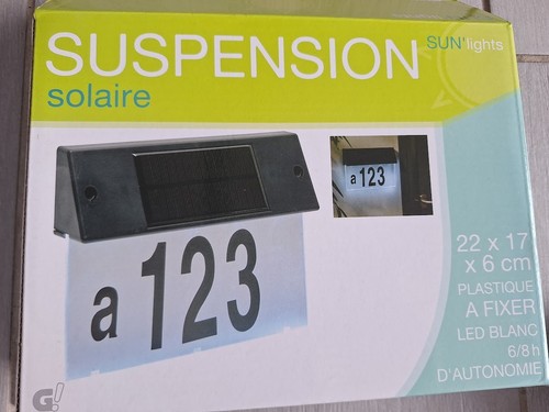 Lampe solaire avec numero - solaire,