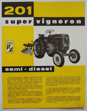 brochure brochure tractor SFV 201 super winemaker Société Française VIerzon