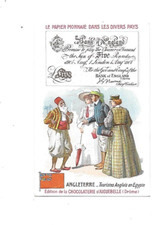 ancien chromo pub.  chocolat