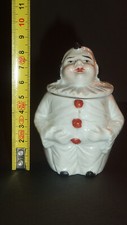 old Limoges porcelain clown pierrot mustard bowl