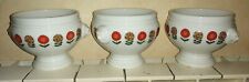 BUF1- 3 Bol à soupe Tête De Lion Porcelaine P. L. made in France fleurs vintage 