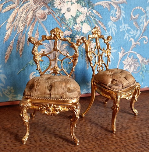 Chaises bronze doré - bronze,