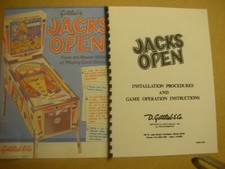 manuel d'installation flipper Gottlieb: Jack Open