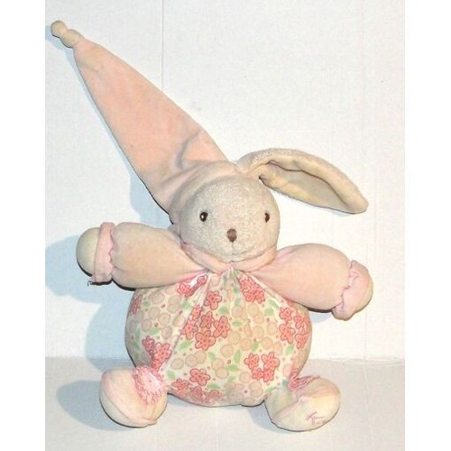 Doudou lapin boule - doudou, rose