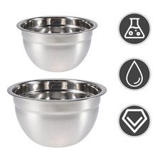 2 Pcs De Poule Inox Bol
