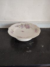 Présentoir en porcelaine décor floral