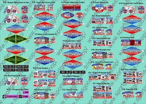 Plaques tour france - plaques,