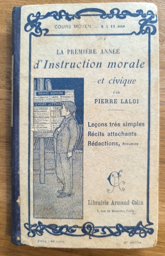 Livre scolaire ancien - livre,
