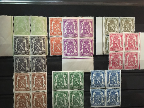 Belgique 1935 cob 418a 426 - 418a, à