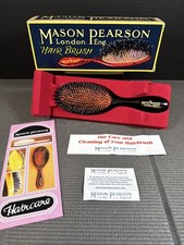 Mason Pearson Hairbrush Handy Bristle & Nylon BN3 Dark Ruby USED (H) England