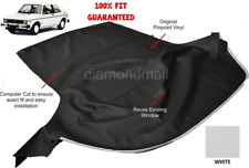 Fits VW Volkswagen Rabbit Cabriolet GOLF 80-94 Convertible Soft Top White Vinyl